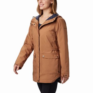 Columbia Chaqueta Con Aislamiento Here and There™ Trench Mujer Marrom (416FMHWQI)